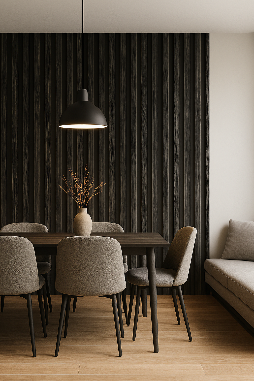 🧱 LambrÃn PVC para Interiores Caja 14 pzas | Ebony – Interdeck