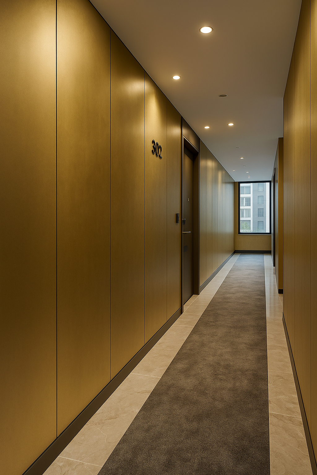 PVC Metálico Gold 8mm para Muros y Superficies – Interdeck