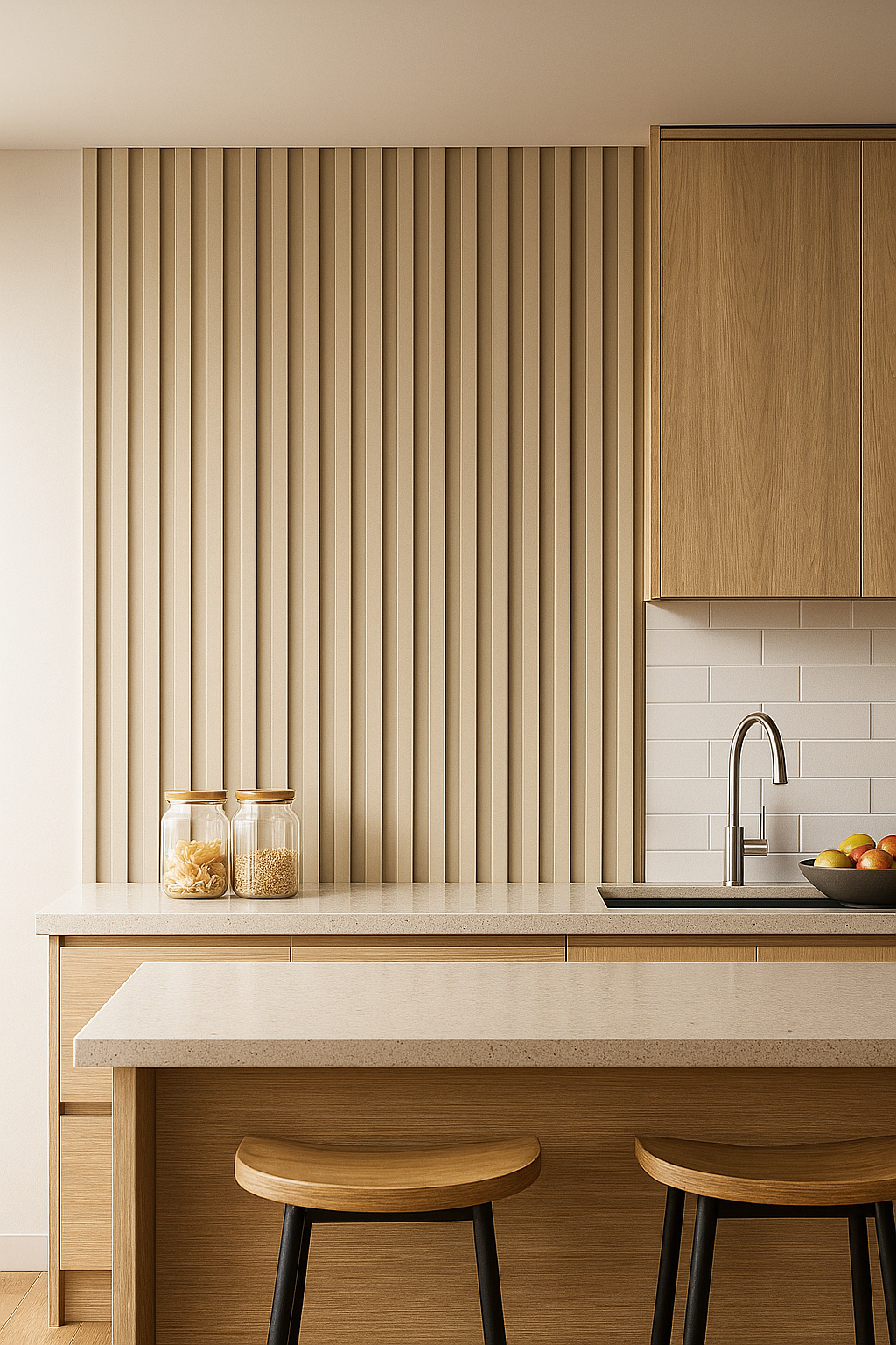 🧱 Lambrín PVC para Interiores Caja 14 pzas | Visón – Interdeck