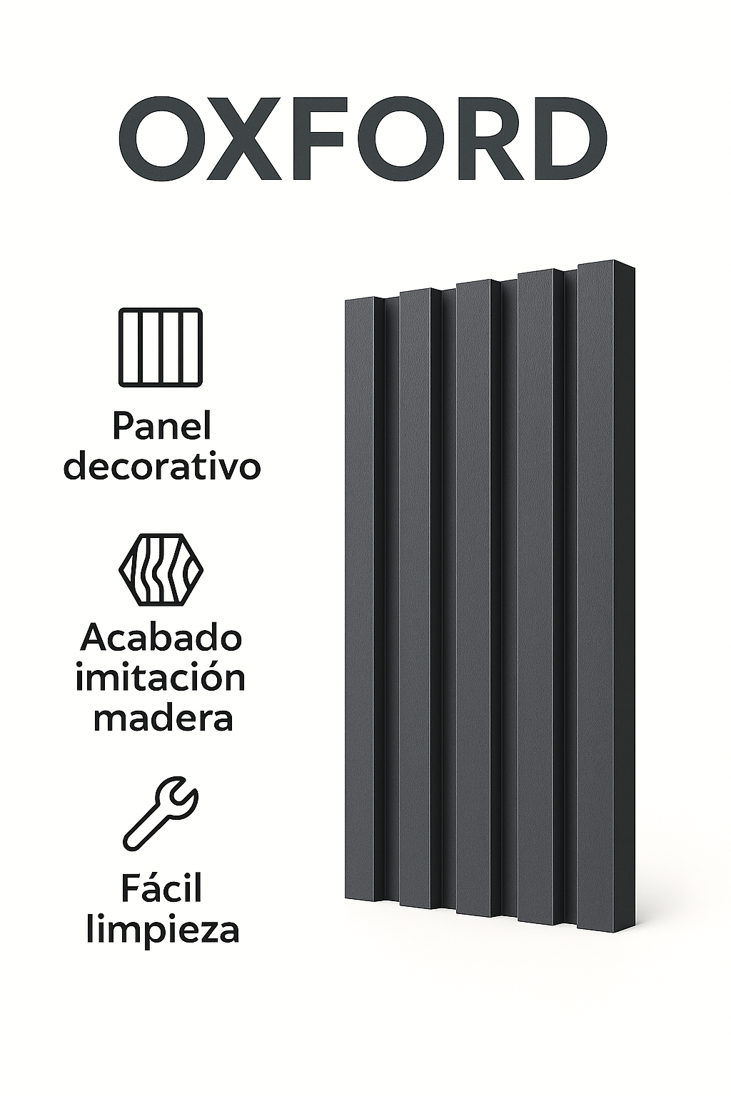 🧱 Lambrín PVC para Interiores Caja 14 pzas | Oxford – Interdeck