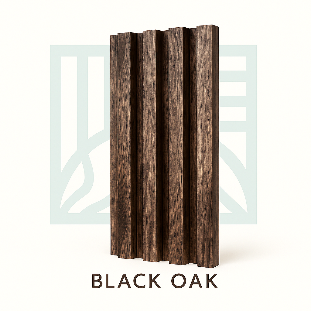 🧱 Lambrín PVC para Interiores Caja 14 pzas | Black Oak – Interdeck