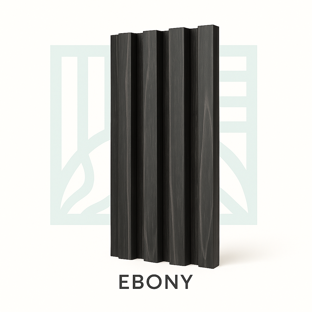 🧱 LambrÃn PVC para Interiores Caja 14 pzas | Ebony – Interdeck
