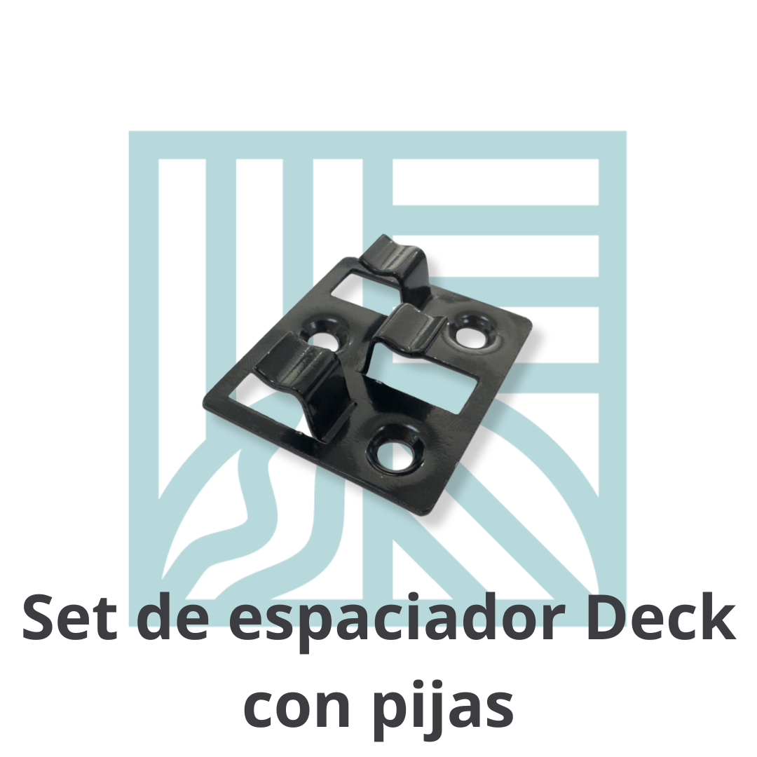 Set de Espaciador para Decking – 50 Clips + 100 Pijas