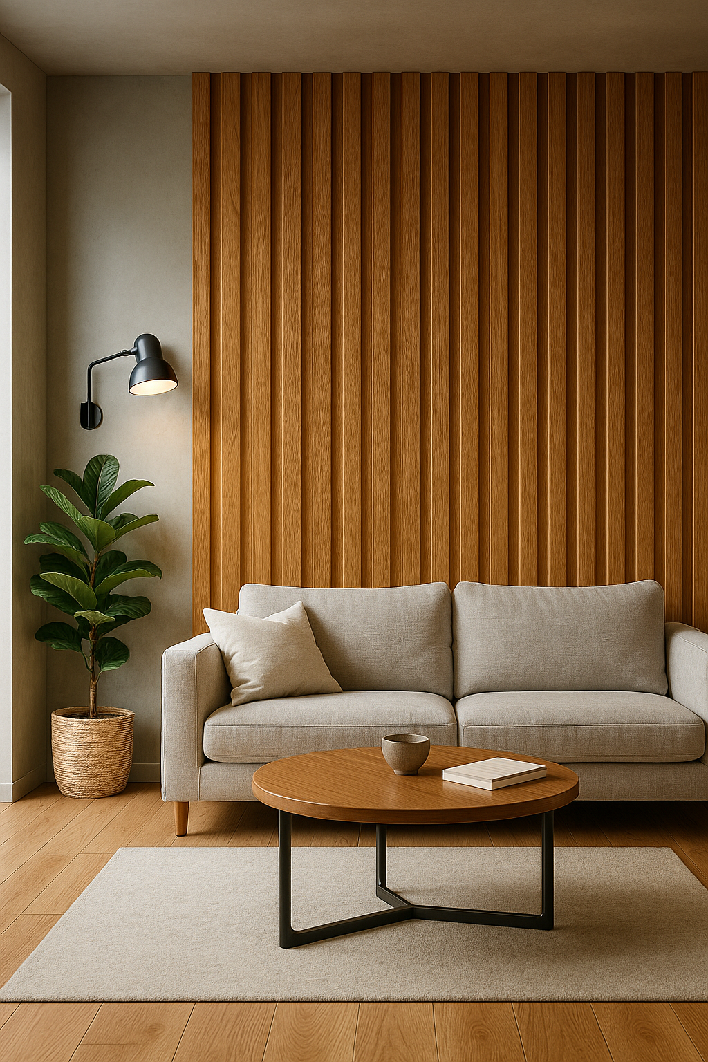 🧱 Lambrín PVC para Interiores Caja 14 pzas | Roble – Interdeck