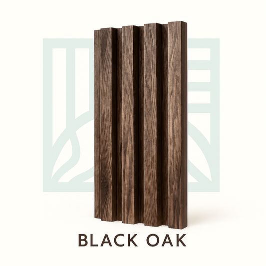 🧱 Lambrín PVC para Interiores Caja 14 pzas | Black Oak – Interdeck