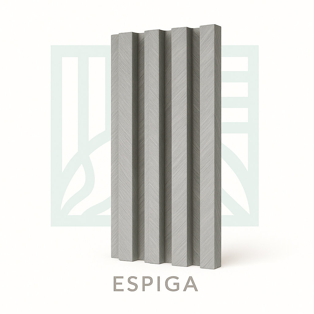 🧱 Lambrín PVC para Interiores Caja 14 pzas | Espiga – Interdeck
