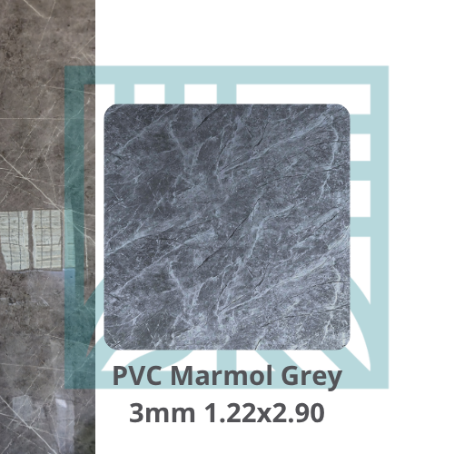 PVC Mármol Grey 1.22x2.90 m | Interdeck
