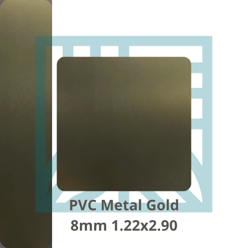 PVC Metálico Gold 8mm para Muros y Superficies – Interdeck