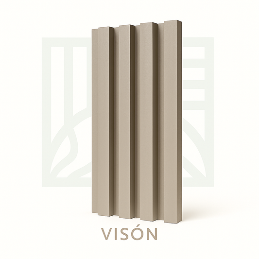 🧱 Lambrín PVC para Interiores Caja 14 pzas | Visón – Interdeck